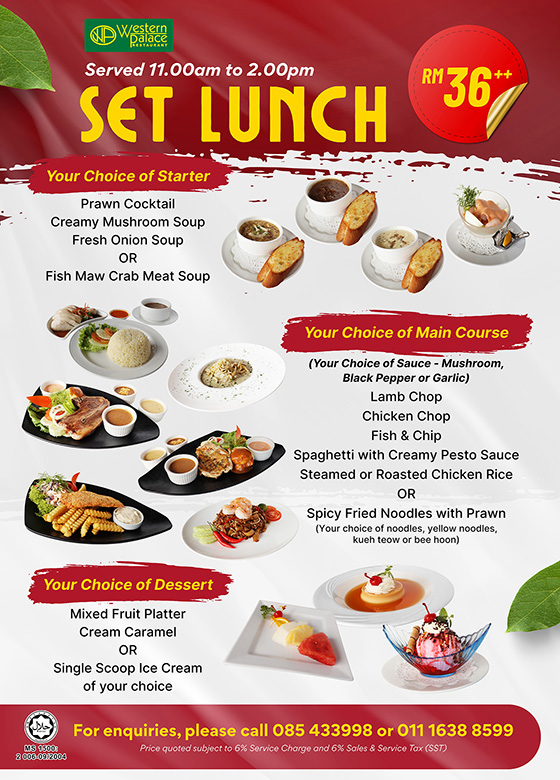 Western Palace Monthly Promotion - Set Lunch